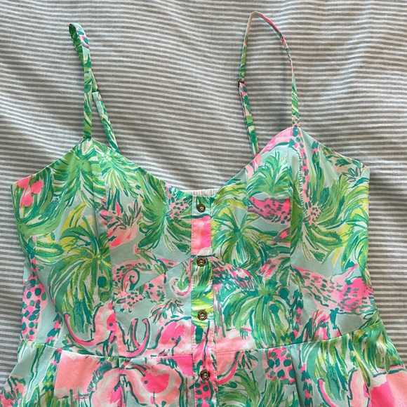 Lilly Pulitzer flamingo dress - Picture 3 of 5